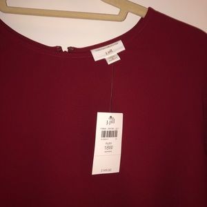 Christian Siriano for J Jill red dress